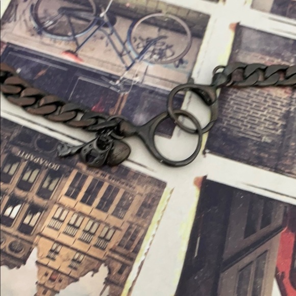 Fossil art To Wear Statement blue stone chain amazing necklace - Picture 4 of 5